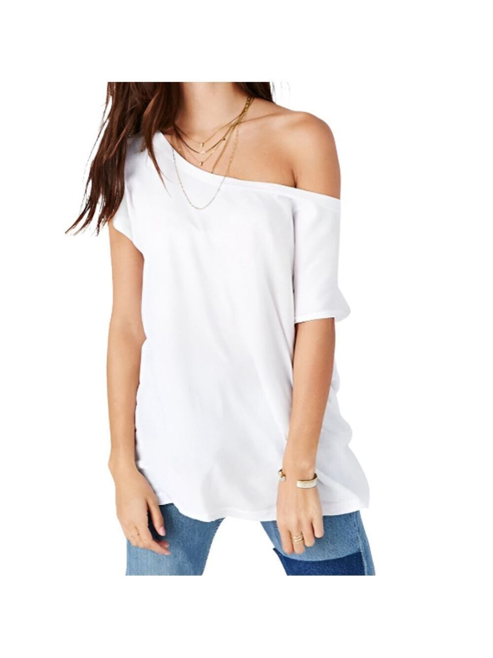 Truly Madly Deeply White Oversized T-Shirt XL